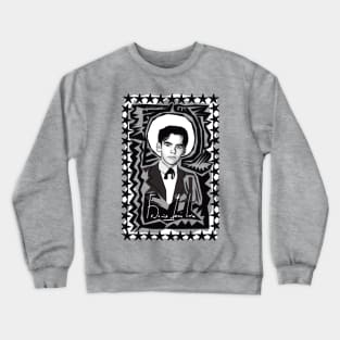 Federico García Lorca in Black and White Crewneck Sweatshirt